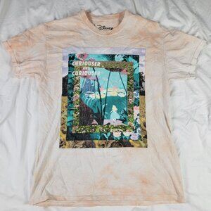 Disney Alice In Wonderland Curiouser And Curiouser Adults Medium Graphic Tee